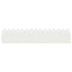 Bordure per prato 30 pezzi Bianco 103 x 0,05 x 22 cm Acciaio