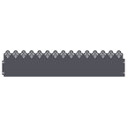 Bordure per prato 20 pezzi antracite acciaio 103 x 22 cm