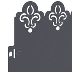 Bordure per prato 30 pcs Antracite 103 x 0,05 x 22 cm Acciaio