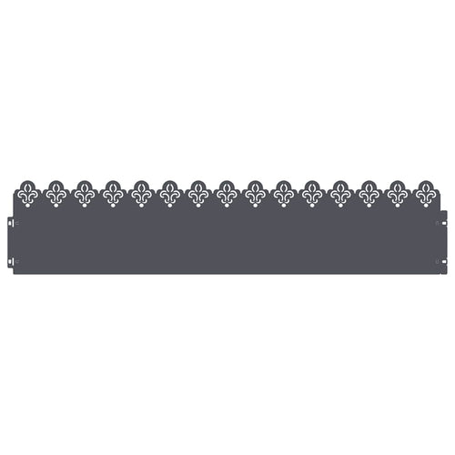 Bordure per prato 30 pcs Antracite 103 x 0,05 x 22 cm Acciaio