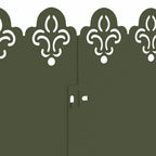 Bordure per prato 10 pezzi Verde oliva 103 x 0,05 x 22 cm Acciaio