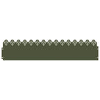 Bordure per prato 10 pezzi Verde oliva 103 x 0,05 x 22 cm Acciaio