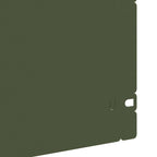 Bordure per prato 20 pezzi Verde oliva 103 x 22 cm Acciaio