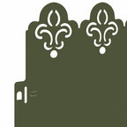 Bordure per prato 30 pz Verde oliva 103 x 0,05 x 22 cm Acciaio