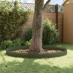 Bordure per prato 30 pz Verde oliva 103 x 0,05 x 22 cm Acciaio