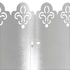 Bordure per prato in acciaio inossidabile 10 pz Argento 103 x 0,05 x 22 cm