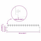 Bordure per prato in acciaio inossidabile 10 pz Argento 103 x 0,05 x 22 cm
