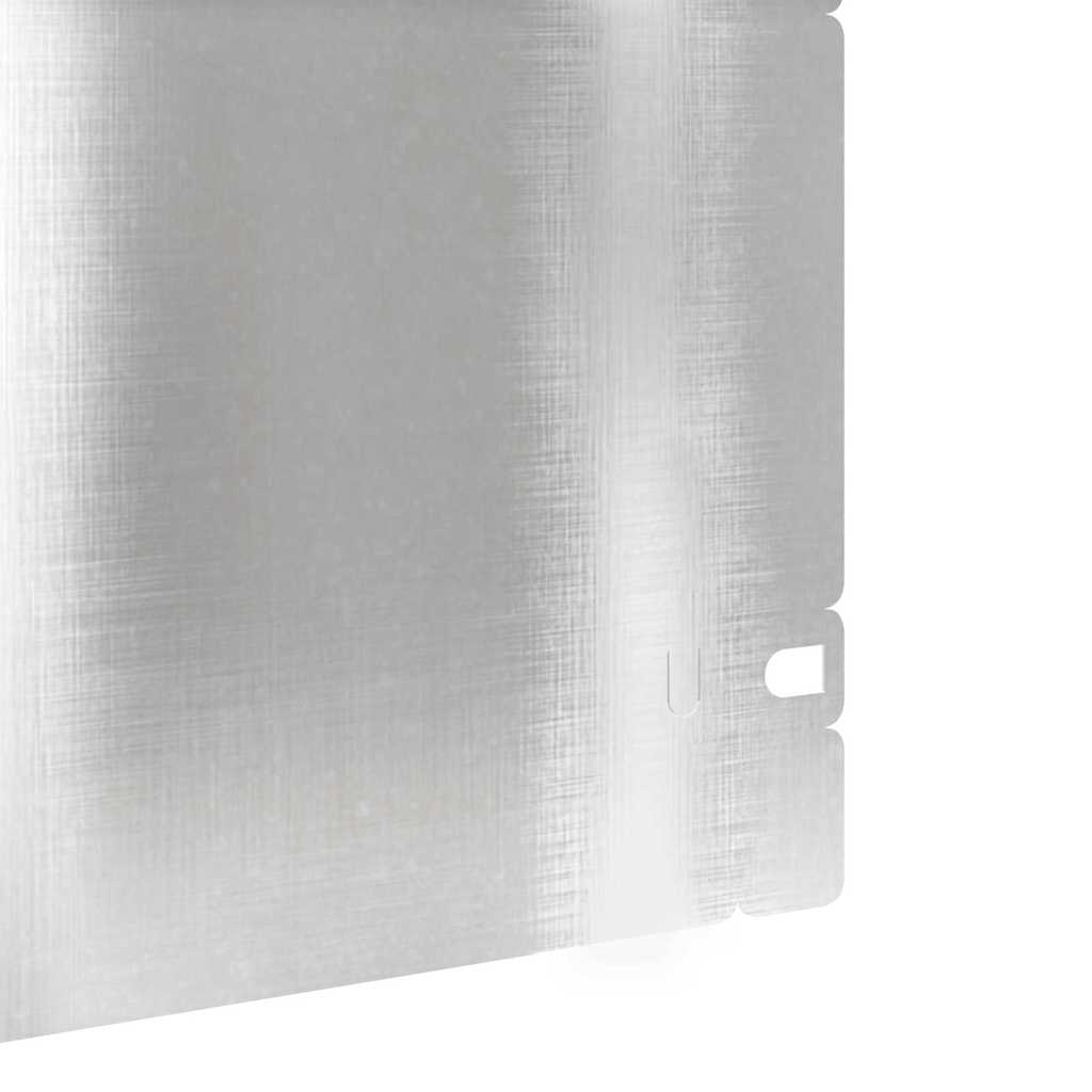 Bordure per prato in acciaio inossidabile 20 pezzi Argento 103 x 22 cm