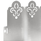 Bordure per prato 30 pezzi acciaio inossidabile argento 103 x 0,05 x 22 cm