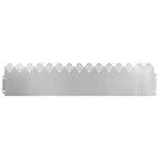 Bordure per prato 10 pezzi Argento 103 x 0,05 x 22 cm