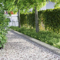 Bordure per prato in acciaio zincato 20 pezzi argento 103 x 22 cm