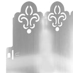 Bordure per prato 30 pezzi argento 103 x 0,05 x 22 cm acciaio zincato