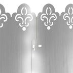 Bordure per prato 30 pezzi argento 103 x 0,05 x 22 cm acciaio zincato