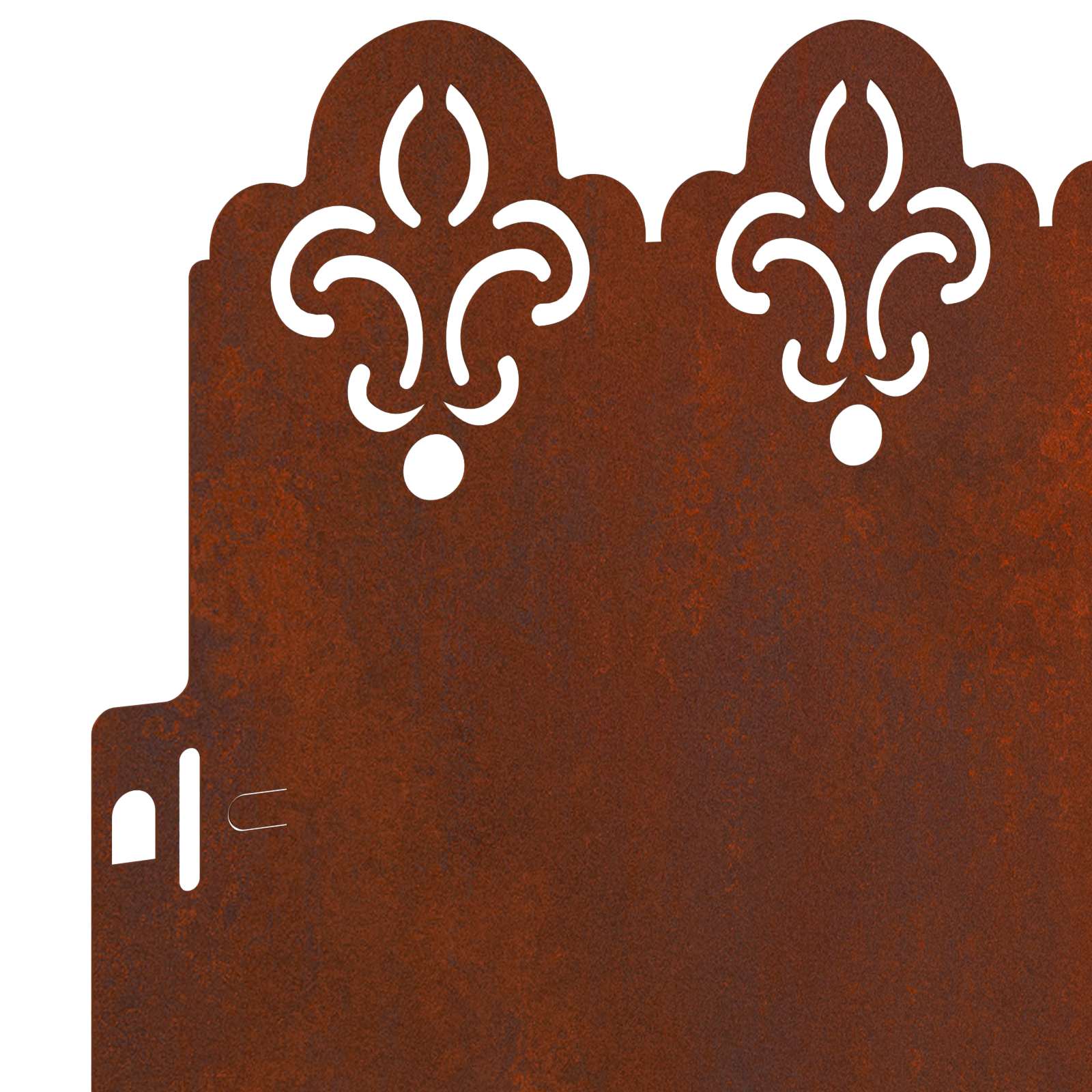 Bordure per prato 10 pezzi acciaio ruggine 103 x 22 cm
