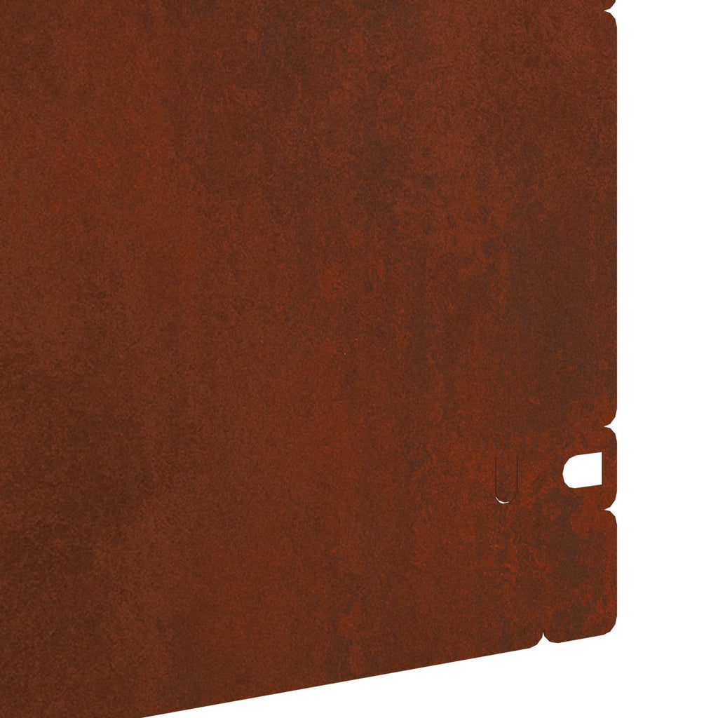 Bordure per prato 20 pz Ruggine 103 x 0,05 x 22 cm Acciaio