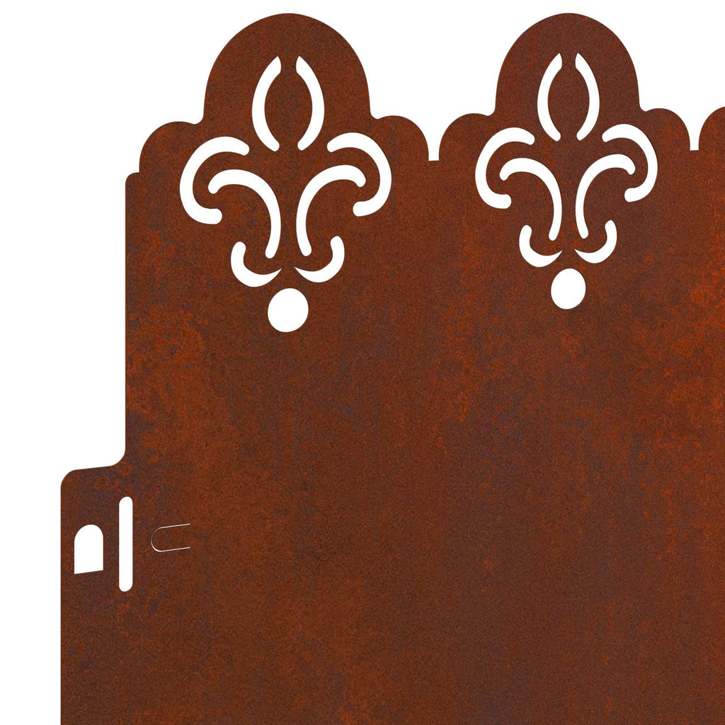 Bordure per prato 30 pcs Ruggine 103 x 0,05 x 22 cm