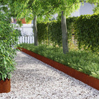Bordure per prato 30 pcs Ruggine 103 x 0,05 x 22 cm