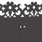 Bordure per prato 20 pz Nero 103 x 0,05 x 22 cm Acciaio