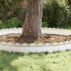 Bordure per prato 10 pcs Bianco 103 x 0,05 x 22 cm Acciaio