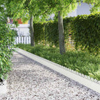 Bordure per prato 10 pcs Bianco 103 x 0,05 x 22 cm Acciaio