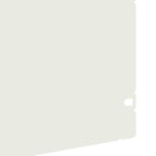 Bordure per prato 30 pezzi bianco 103 x 0,05 x 22 cm acciaio