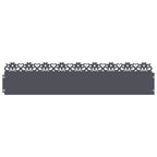 Bordure per prato 10 pezzi Antracite 103 x 22 cm Acciaio