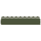Bordure per prato 10 pezzi Verde oliva 103 x 22 cm Acciaio