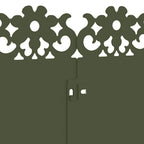 Bordure per prato 30 pezzi verde oliva 103 x 22 cm acciaio
