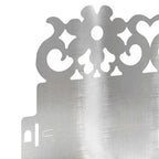 Bordure per prato 10 pezzi acciaio inossidabile argento 103 x 22 cm