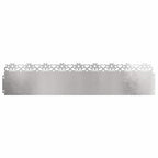 Bordure per prato in acciaio inossidabile 20 pezzi Argento 103 x 0,05 x 22 cm