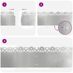 Bordure per prato 10 pezzi Argento 103 x 0,05 x 22 cm