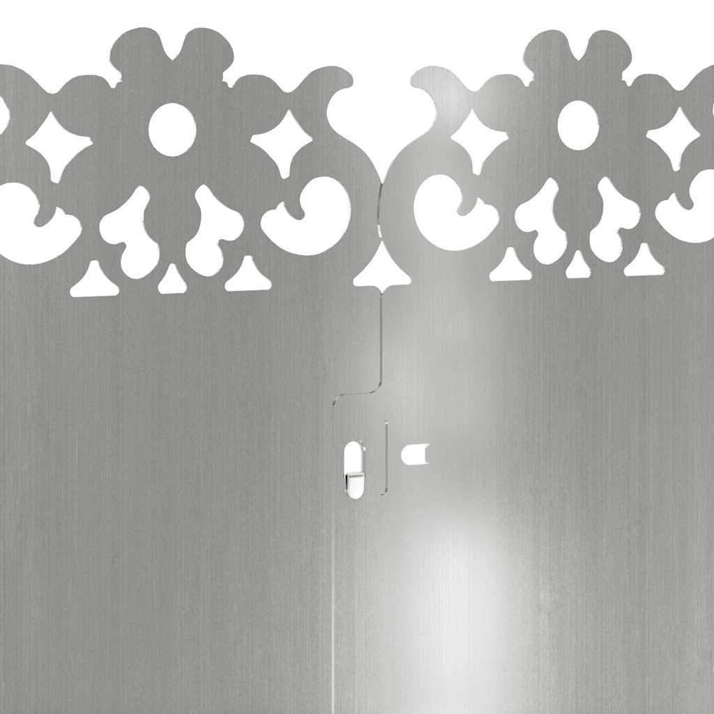 Bordure per prato in acciaio zincato 20 pezzi Argento 103 x 22 cm