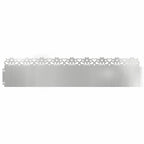 Bordure per prato 30 pezzi Argento 103 x 22 cm Acciaio zincato