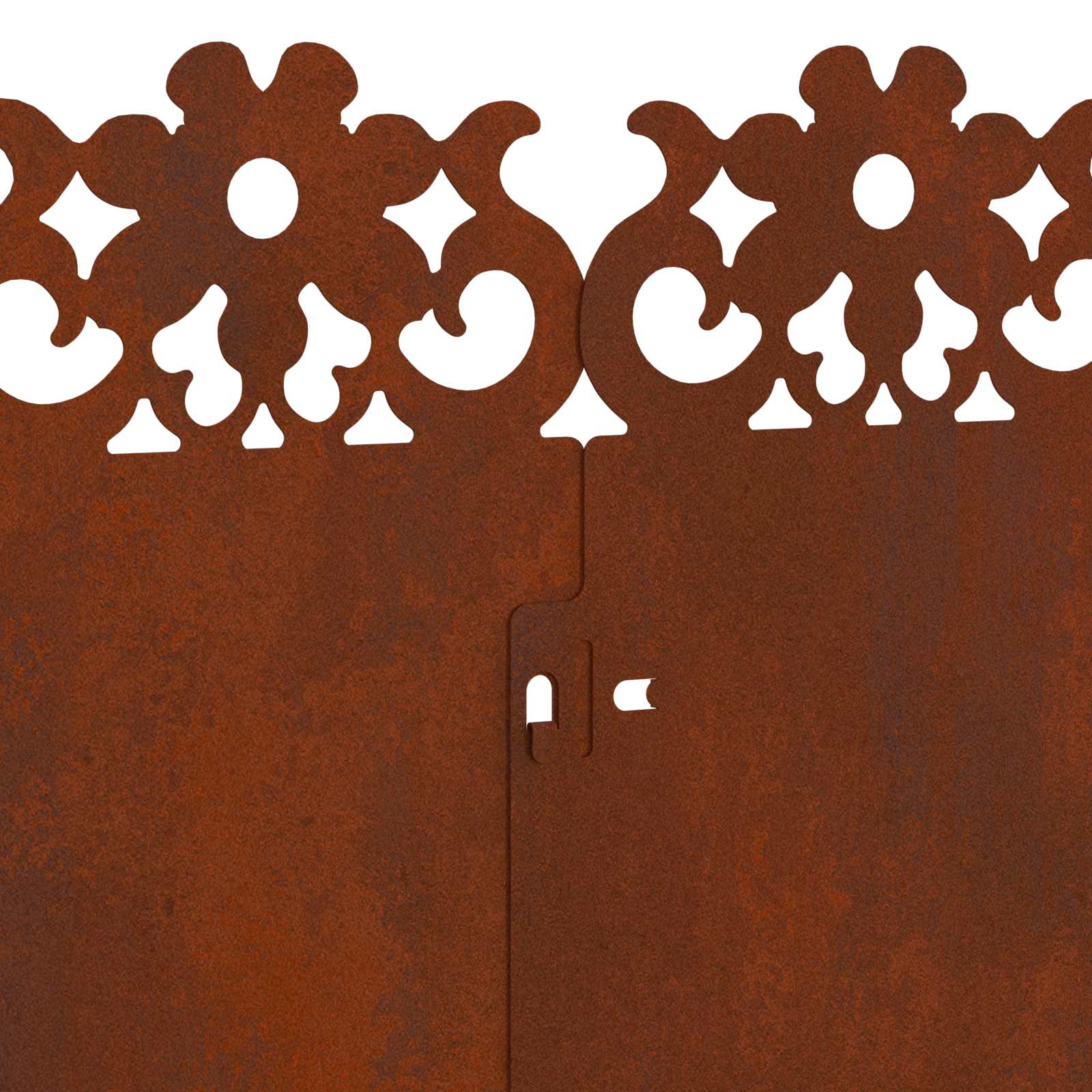 Bordure per prato 10 pcs Ruggine 103 x 0,05 x 22 cm