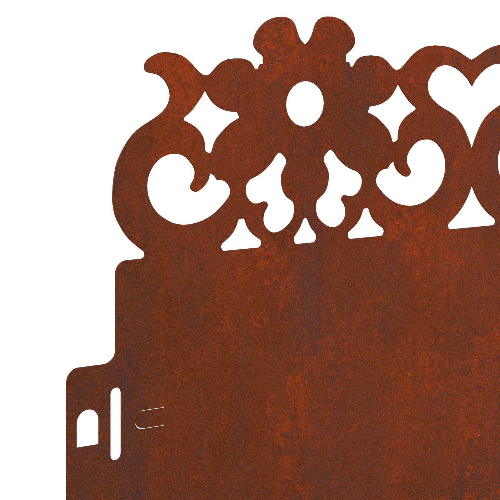Bordure per prato 20 pz Ruggine 103 x 0,05 x 22 cm