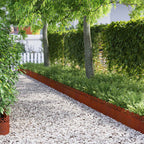Bordure per prato 20 pz Ruggine 103 x 0,05 x 22 cm