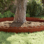Bordure per prato 30 pezzi Ruggine 103 x 0,05 x 22 cm