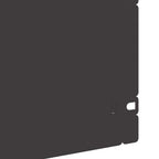Bordure per prato 10 pezzi Nero 103 x 0,05 x 22 cm Acciaio