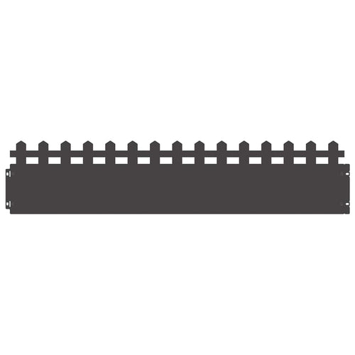 Bordure per prato 30 pezzi Nero 103 x 0,05 x 22 cm Acciaio