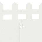 Bordure per prato 10 pz Bianco 103 x 0,05 x 22 cm Acciaio