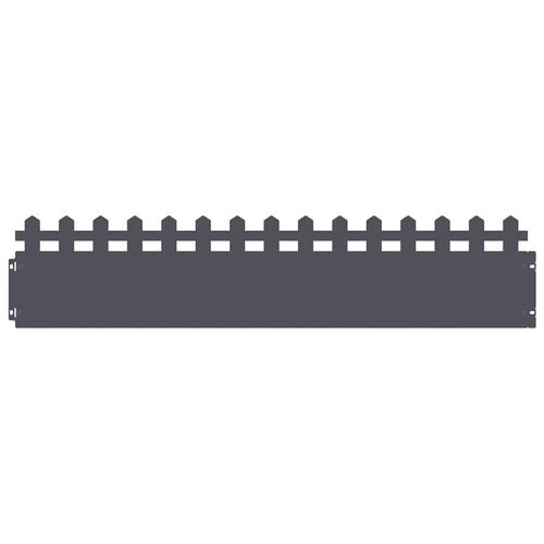 Bordure per prato 20 pezzi acciaio antracite 103 x 22 cm
