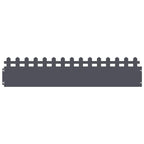 Bordure per prato 30 pcs Antracite 103 x 22 cm Acciaio
