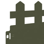 Bordure per prato in acciaio verde oliva 103 x 22 cm - Set 20 pz