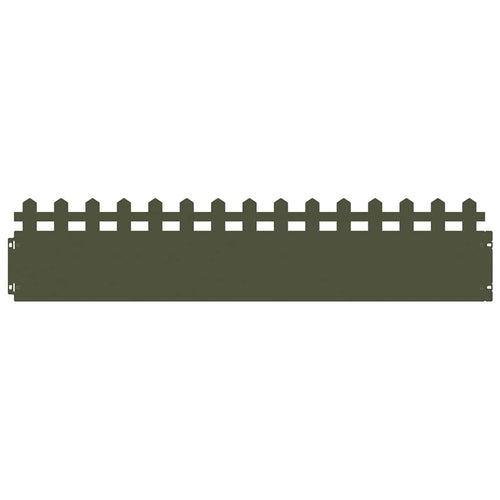 Bordure per prato in acciaio verde oliva 103 x 22 cm - Set 20 pz