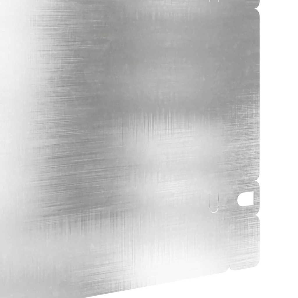 Bordure per prato in acciaio inossidabile 20 pezzi Argento 103 x 0,05 x 22 cm