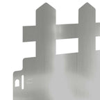 Bordure per prato 30 pezzi Argento 103 x 0,05 x 22 cm