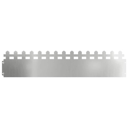 Bordure per prato 30 pezzi Argento 103 x 0,05 x 22 cm