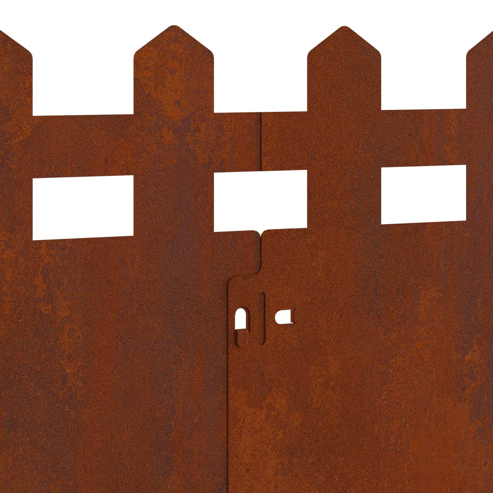 Bordure per prato 10 pcs Ruggine 103 x 0,05 x 22 cm