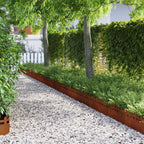 Bordure per prato 10 pcs Ruggine 103 x 0,05 x 22 cm