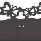 Bordure per prato 30 pcs Nero 103 x 0,05 x 22 cm Acciaio